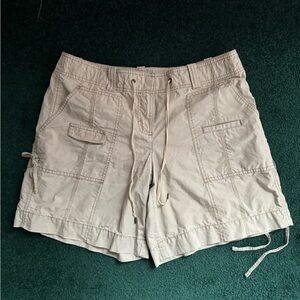 Ann Taylor LOFT Tan Shorts with Working Draw String